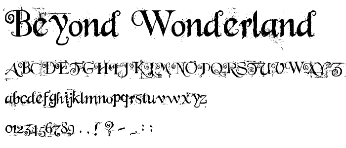 Beyond Wonderland font